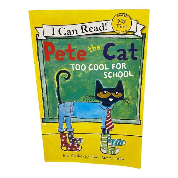 Pete the Cat Too Cool for School My First I Can Read Paperback Book - Picture 1 of 6